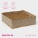 Organizer for storing linen of the Points, 24 cells, 30 × 30 × 10 cm, beige color