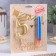 Set a candle for a cake number 5 giant, gold, with a fountain, 9.5 cm