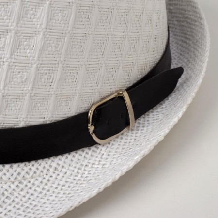 Men's hat "Classic", size 58, white color-1