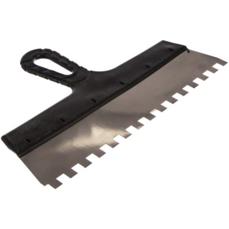 Facade bison spatula Master 10078-30-10, stainless steel, 300 mm, tooth 10x10 mm