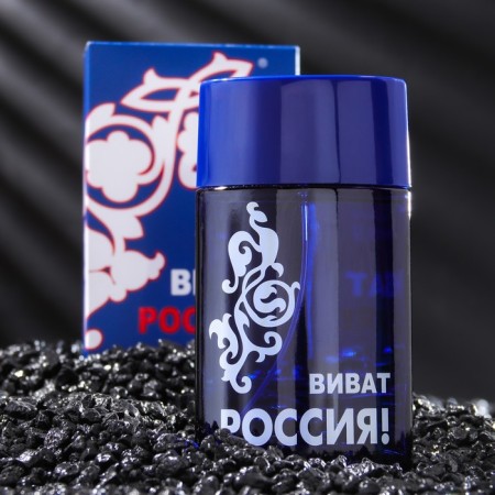 Male toilet water "Vivat Russia", blue, 100 ml