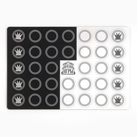 Figures for demonstration checkers "Game time", 34 pcs, d-5.5 cm, thickness 4 mm-1