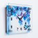 Watch wall, interior "purple orchids and butterflies", 20 x 26 cm