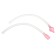 Nasal aspirator with a diverted pipe "Owl", pink color