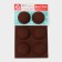 The form for baking is the “figure. Hemisphere ”, silicone, 27 × 18 × 3.5 cm, 6 cells (7x7x3.5 cm), color mix
