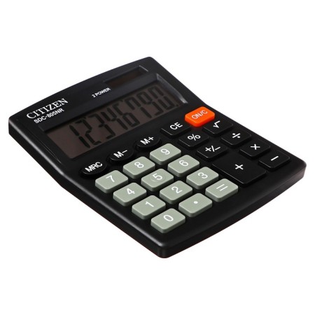 CITIZEN CITIZEN CAPEL CALCAL "SDC-805NR", 8-bit, 105 x 120 x 21 mm, double power, compact, black-4