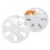 Wheel caps 16 "Best", White, 2 pcs Airline AWCC-16-08