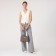 Bag "Golden Rain" with lightning, external pocket, color of powder/brown