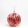 Figure candle "Faced ball", 6.5x6.5 cm, red