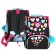 School standard, 33 x 25 x 13 cm, Grizzly, + bag for shoes, plush, black