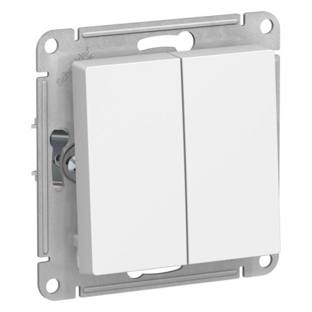 Switch Se Atlasdesign, 10 a, 2 keys, IP20, hidden, white, Atn000151-1