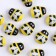 A set of decorative stickers "Bees" 100 pcs., 1.5 × 1.3 cm