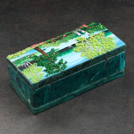 Casket "Summer" 15x7x5.5 cm, stone baby, coil-3