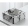 Ash "marble", 12.9 x 5.5 cm, ceramics, black and white