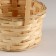 Wicker basket, d16x10xh32cm, natural, bamboo