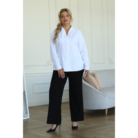 Female blouse, size 52, white color