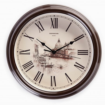 Watching clock, interior "city", D-31 cm, silent