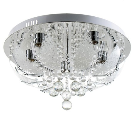 Svetogor chandelier "Grodno" 5x60W E27 LED lighting chrome 50x50cm-1