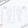 Set: Double notebook with tasks and pen "February 23"