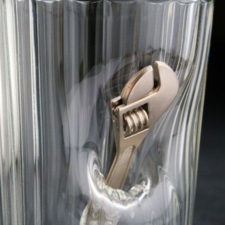 A glass "impenetrable. Diva key", faceted, 250 ml-2