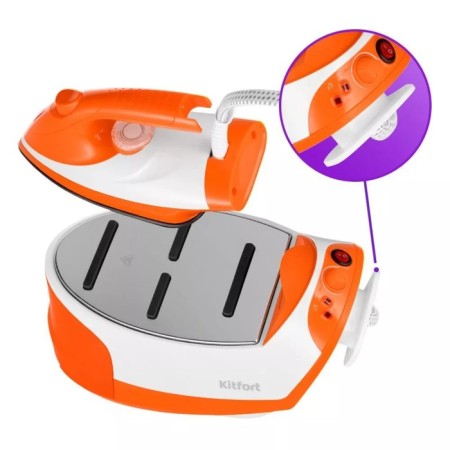 The KITFORT steam generator KT-9135-2 2000 W, 1200 ml, 35 g/min, white-orange-6
