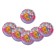 Disposable paper plate "Happy Birthday" Mishutka with a gift (18 cm)
