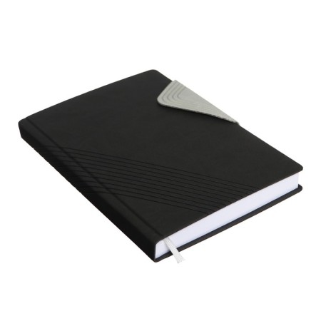 Leduced Diary, 205x150 mm 168 sheets, leatherette, block 70 g/m2, lies, magnetic refuge, gray-2