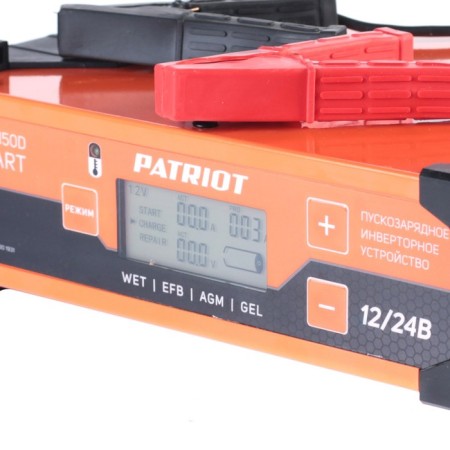 Charger inverter device Patriot BCI-150D-START, 30 A, 12/24 V, 10-300 Ah, 460 W.-7