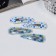 Invisible hair "Gloria", set 4 pcs., Flowers, 5 cm