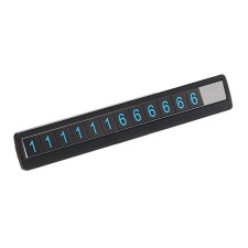 Cartage phone number, fluorescent numbers, folding, black