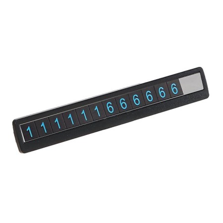 Cartage phone number, fluorescent numbers, folding, black