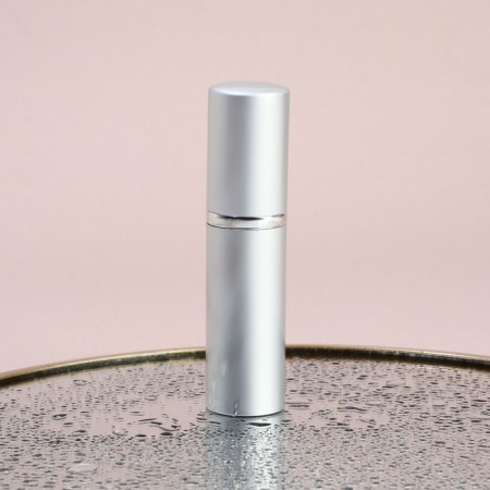 Perfume bottle, with a spray, 10 ml, silver color-4