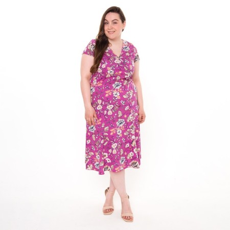 Women's dress, lilac color, size 52