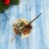 Decor "Winter admiration" berries flowers cones, 20 cm, gold