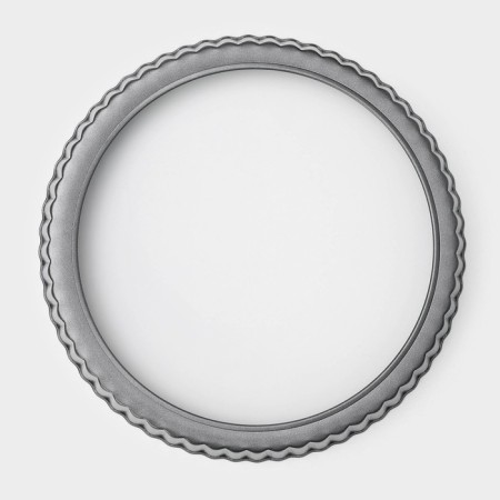 The form for baking the share "Jacqueline. Corrugated circle ”, 22 × 2.5 cm, removable bottom, anti -stick coating, black color-5