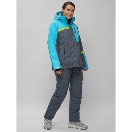 Ski suit female, size 56, blue color-12