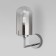 Wall lamp EUROSVET PLUTO 60156/1, E14, 1x40W, 185x100x270 mm, chromium color