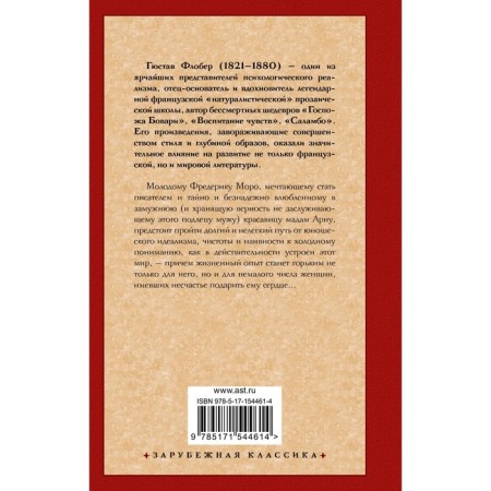 Воспитание чувств. Флобер Г.-1