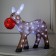 LED figure "Culticular deer" 45 × 40 × 25 cm, acrylic, 50 LED, 220 V, glow of white