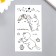 Tattoo on the body phosphorus "Bunny/kitten" mix 6x10.5 cm