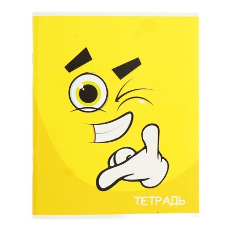 A notebook of 96 sheets in Calligrata Smiley Call, cover coated cardboard, offset unit, mix-4