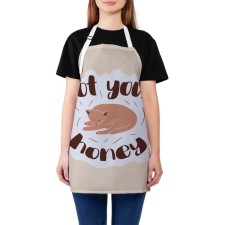 Apron of a kitchen with a photo print 