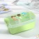 Lancer-Box Plastic with a spoon "Fun", 17.5 × 11.5 × 5 cm, 2 compartments, rectangular, color mix