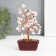 Bonsai souvenir "Cash tree with marble" 60 stones 12.5x5.2x7 cm