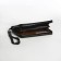 Male purse with zipper, department for bills, for maps, for coins, black color