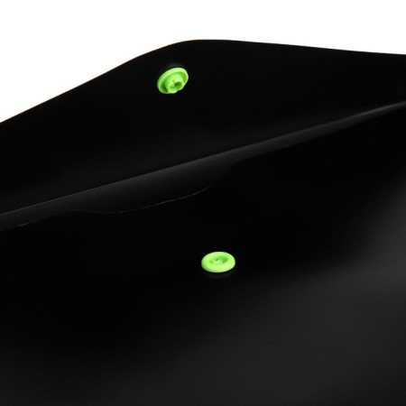 The Convert folder on the button, A5, 150 μm, Calligrata. black, opaque, buttons neon, mix-2
