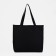Luggage bag with a lining, black/white color