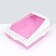 Cata toilet curly with an side with a scoop, 54 x 38 x 20 cm, white-pink
