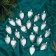 Set of jewelry plastic 20 pcs "Cold of the light bulb" 3x4 cm, white