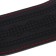 Torso steering wheel, 38 cm, artificial leather, pattern, red thread